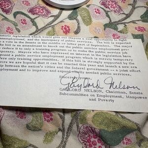 🌍 Senator Gaylord Nelson — Signed Autograph Partial Letter | Founder Earth Day